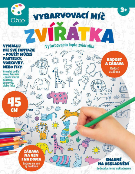 Vyfarbovacia lopta zvieratka Arto