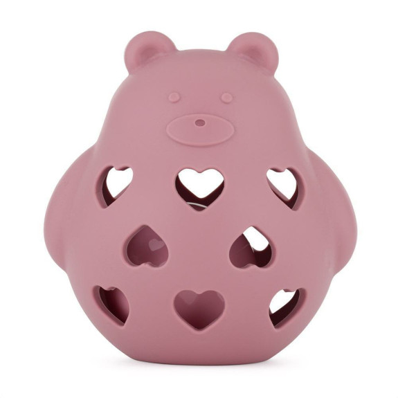 Hračka silikónová s hrkálkou PETITE&MARS Bear Basil