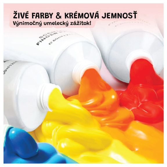 Prstové farby s vôňou 8 ks Jarmelo