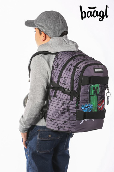 Školský batoh Skate Minecraft TNT Baagl