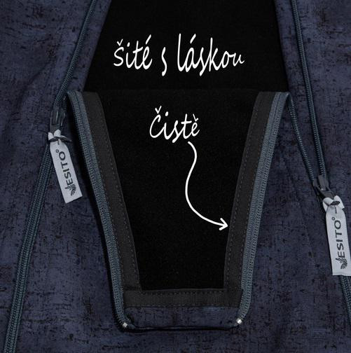 Rastúca softshellová kombinéza s fleecom Dinoušek Čierna Esito