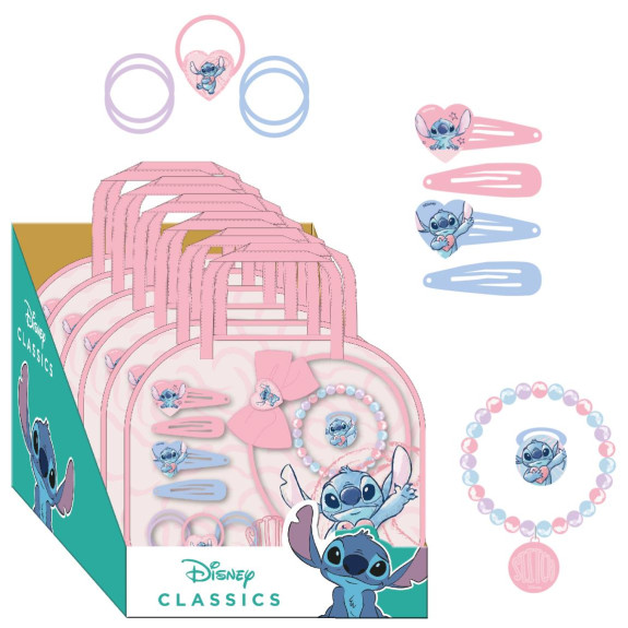 Set doplnkov do vlasov 12 ks Stitch