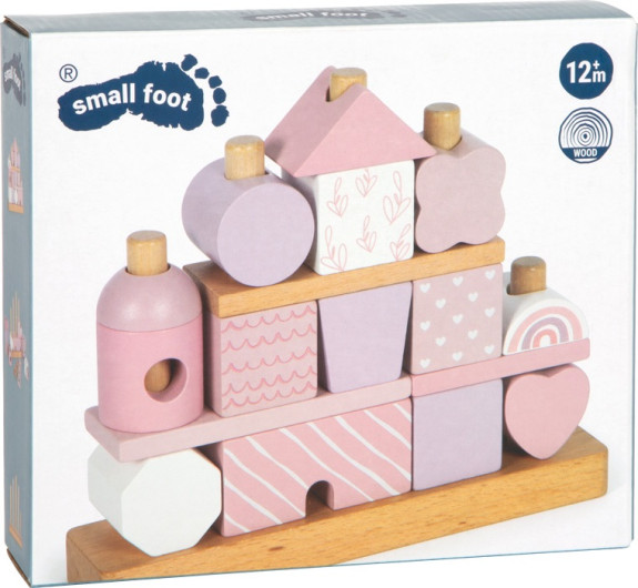 Nasadzovanie na tyč Domček ružový small foot