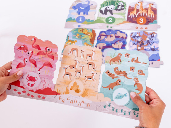 Veľké puzzle loto Výlet do ZOO KukiKuk