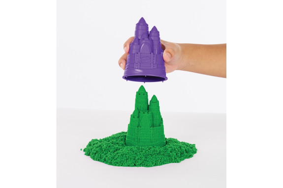 Škatuľa tekutého piesku s podložkou zelená Kinetic Sand