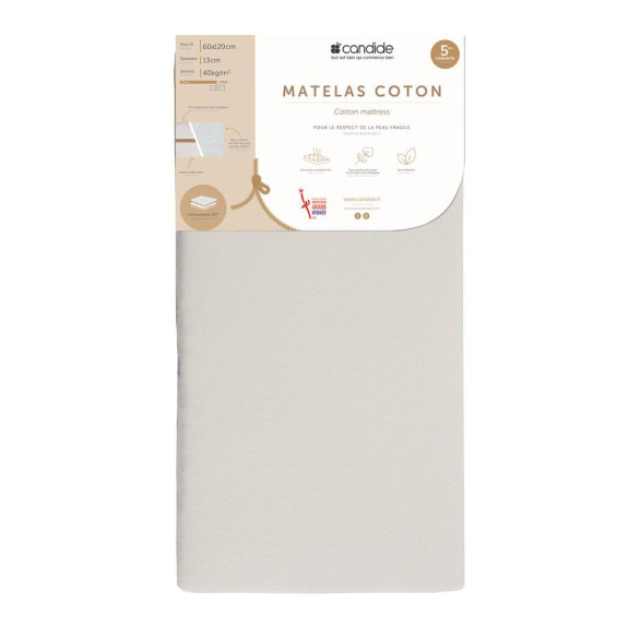 Matrac Cotton 60 x 120 x 13 cm Candide