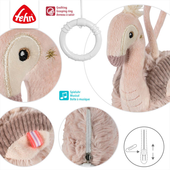 Mini hrací plameniak, Pink Baby Fehn