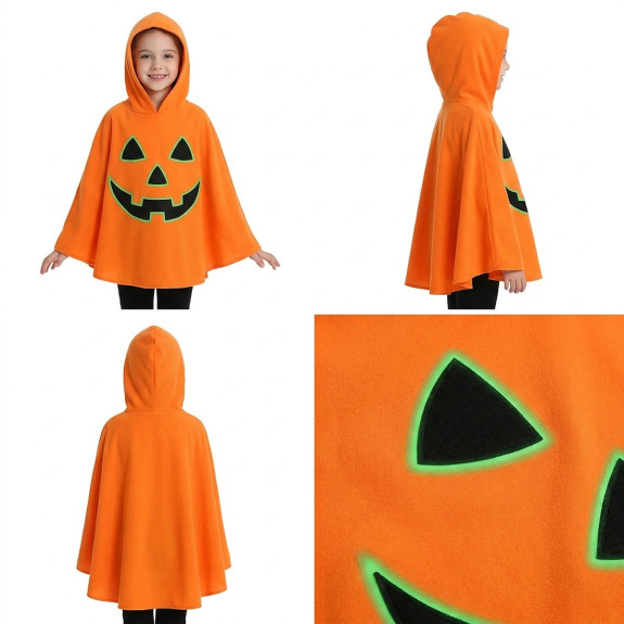 Detský karnevalový prevlek Orange Halloween Scary Pumpkin FunCo