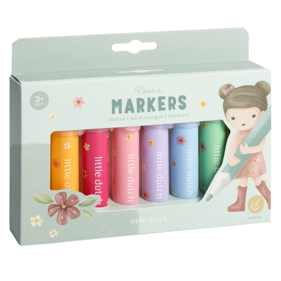 Fixy 8 ks Rosa Little Dutch