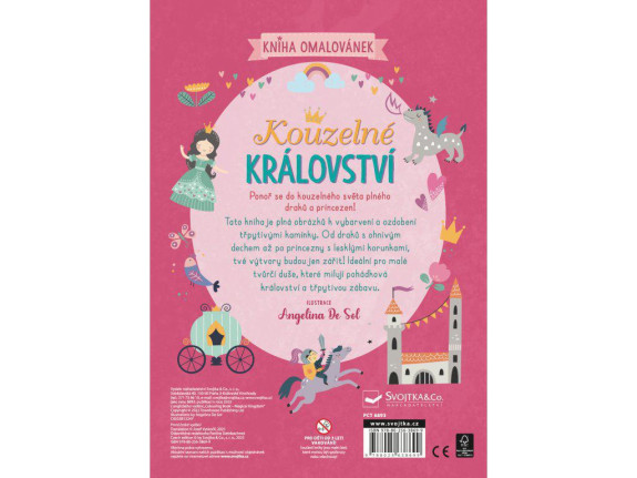 Kúzelné kráľovstvo - 1400 diamantov na nalepenie, omaľovánky