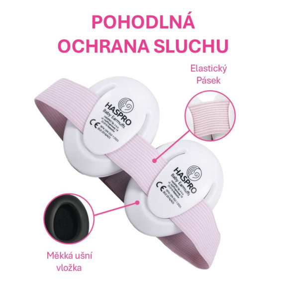 Hearing Protection Baby slúchadlá na uši 0 m+ Haspro