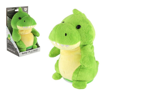 Plyšový dinosaurus Rexík opakujúce vety 18 cm na batérie a so zvukom