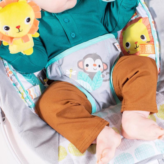 Lehátko vibrujúce s melódiou Whimsical Wild 0 m+ do 9 kg 2019 Bright Starts