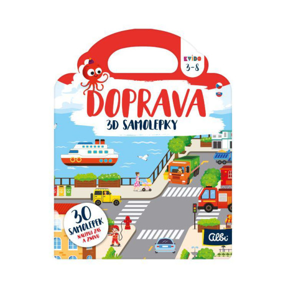 3D samolepky: Doprava Kvído