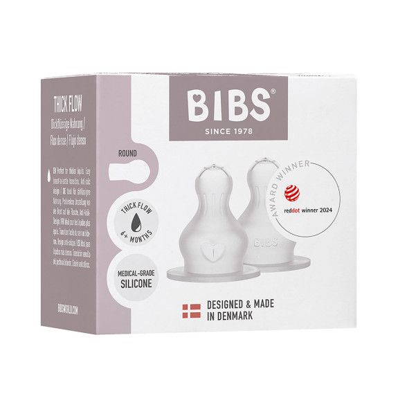 Silikónové cumlíky na dojčenskú fľašu Bibs
