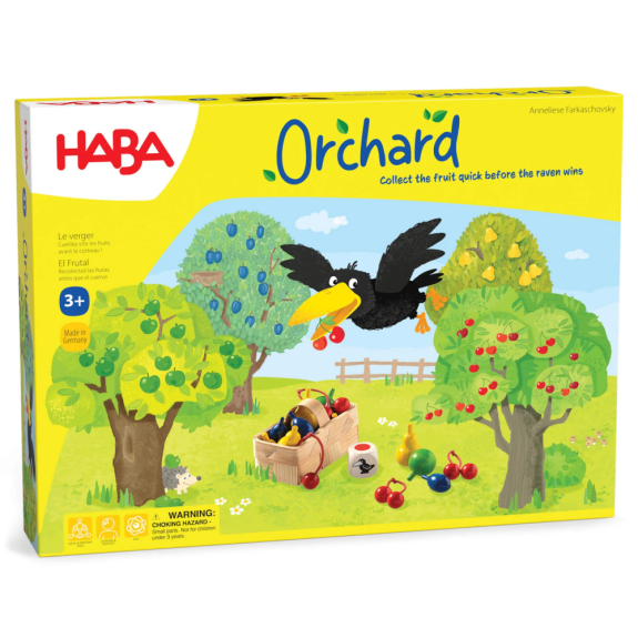 Spoločenská kooperatívna hra pre deti Ovocný sad v AJ Haba