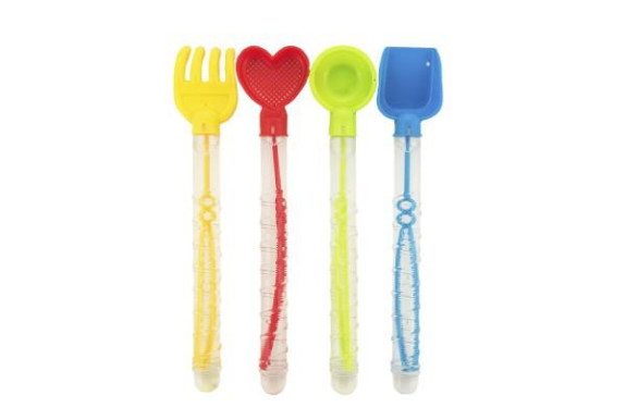 Bublifuk 70ml trubica 28cm s náradím na piesok