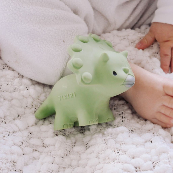Tikiri Dinos hrkálka a hryzátko z prírodnej gumy