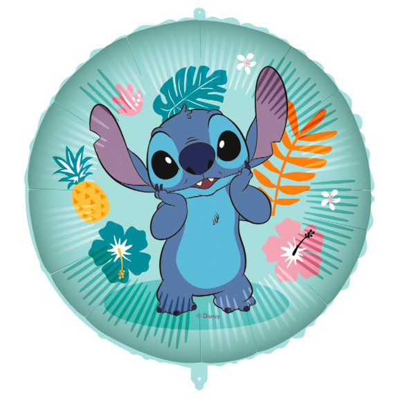Kruh Stitch Hawaii 46 cm fóliový balónik + závažie
