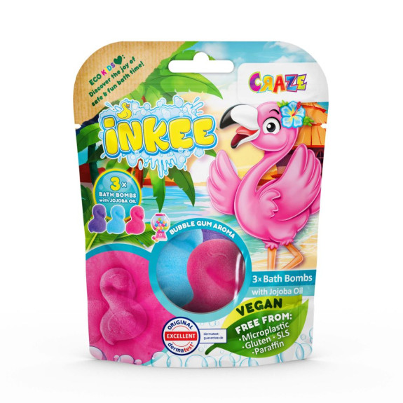 Šumivá bomba do vane - Plameniak Inkee