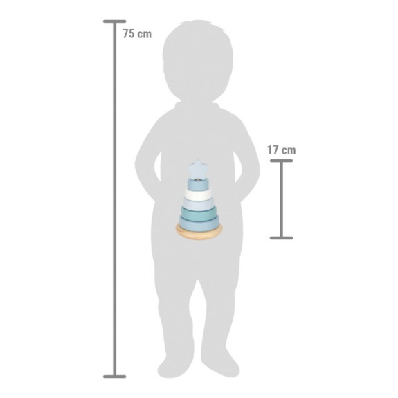 Nasadzovanie na tyč Veža modrá small foot