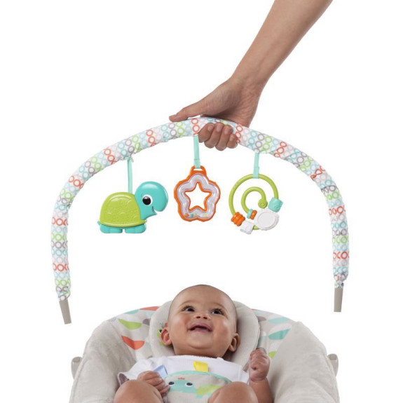 Lehátko vibrujúce s melódiou Happy Safari 0 m+, do 9 kg, 2019 Bright Starts