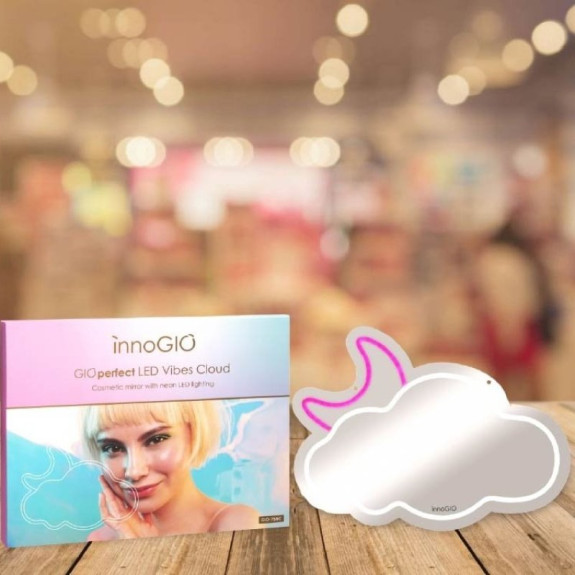 Zrkadlo s neónovým LED podsvietením Vibes Cloud GIO-759C