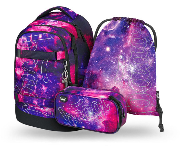 Set 3 Skate Max Galaxy: batoh, peračník, sáčok Baagl