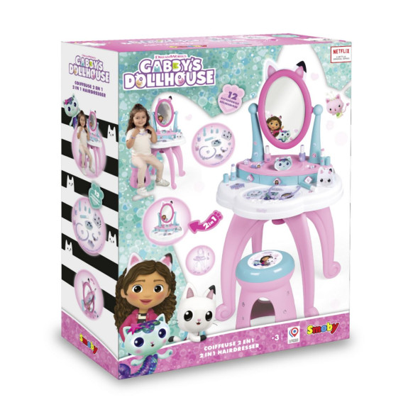 Toaletný stolík so stoličkou 2v1 Gabby´s Dollhouse