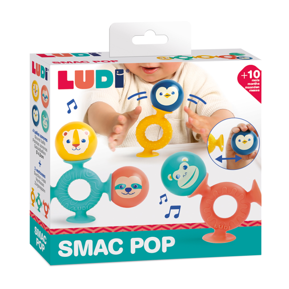 Hrkálky s prísavkou Smac Pop Ludi
