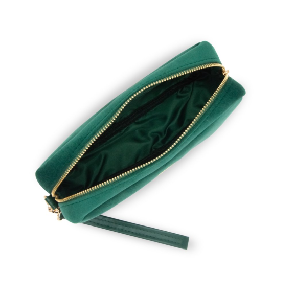 Kozmetická taška Emily Velvet Green