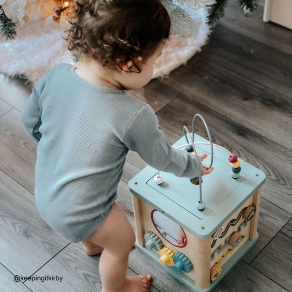 Baby Motorická aktívna kocka Bigjigs