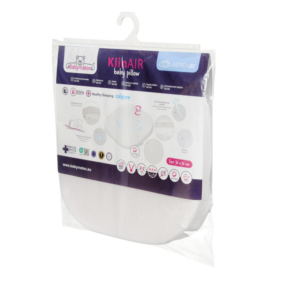 Detský vankúš Klin Air Azur 36 x 36 cm Babymatex