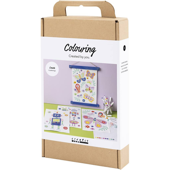Kreatívna súprava Craft Kit Colouring Butterfly & Robot Creativ Company