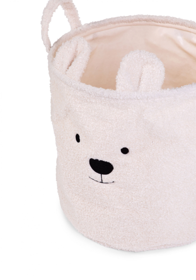 Kôš na hračky Teddy Off White 30 x 30 x 30 cm Childhome