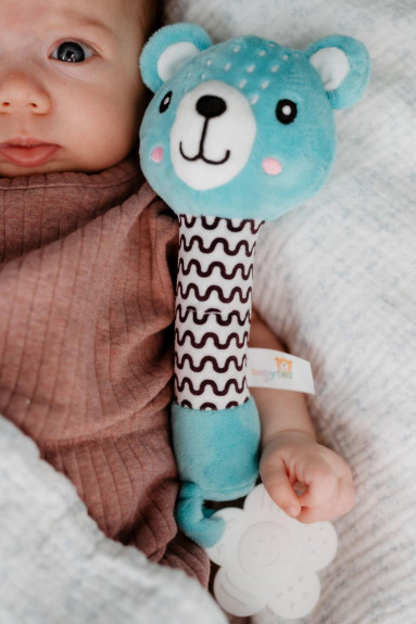 Pískatko / hryzátko plyš 25 cm 0 m+ Babyted