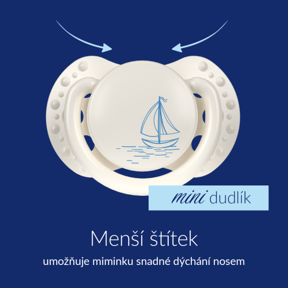 Mini cumlík silikónový dynamický Petit Marin 0-2 m, 2 ks chlapec Lovi