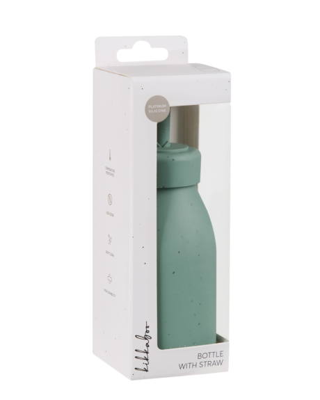 Fľaša so slamkou Platinum Silicone KikkaBoo