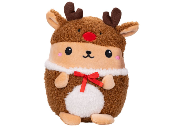 Kawaii Xmas zvieratko plyšové vo vianočnom oblečku