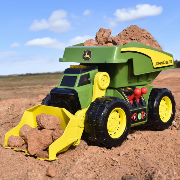 John Deere Kids - Sklápač a nakladač 2v1 so svetlami a zvukmi