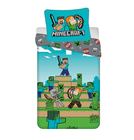 Obliečky Minecraft "We Got This" 140 x 200, 70 x 90 cm Jerry Fabrics