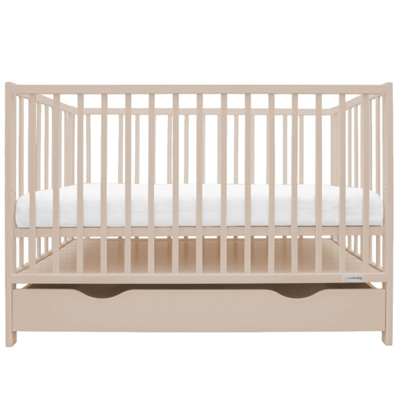 Detská postieľka so šuplíkom Basic kašmírová New Baby