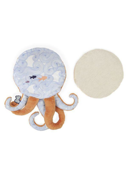 Petit Calme Plyšová chobotnica s levanduľovým vankúšom pre lepší spánok 29 cm Kaloo