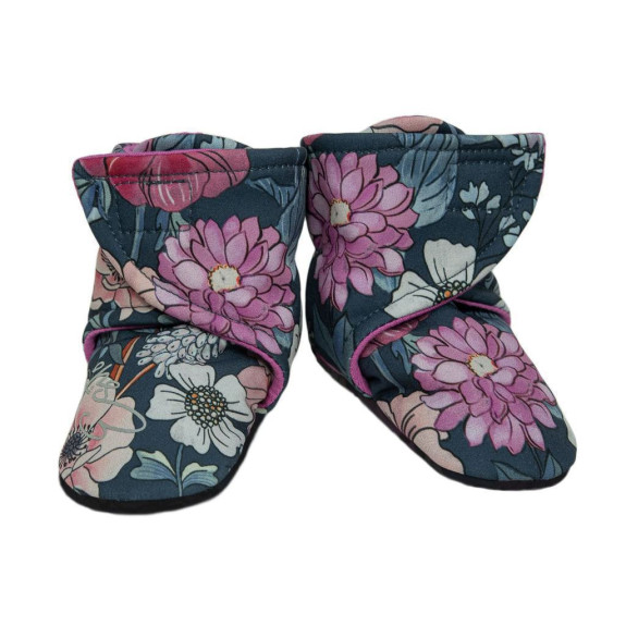 Capáčky barefoot Softshell Garden bloom šedé Esito