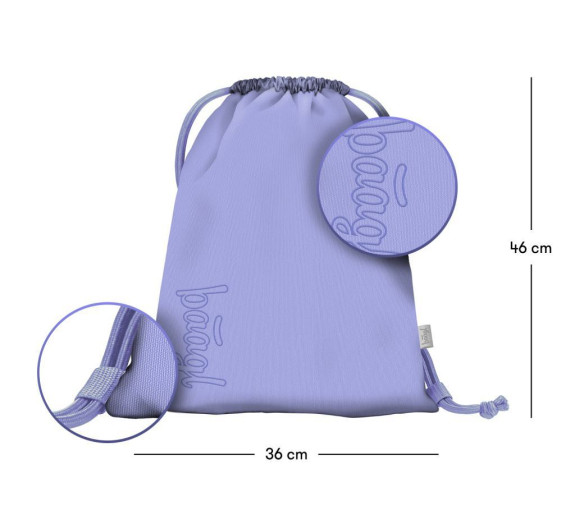 Set 3 Skate Lilac: batoh, peračník, sáčok Baagl