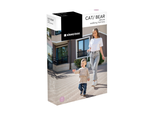 Vodítko pre dieťa KikkaBoo Cat Grey