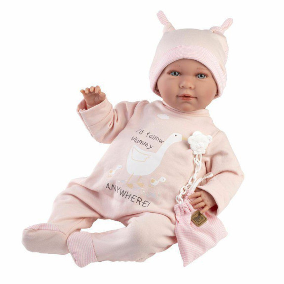 New born realistická bábika bábätko so zvukmi a mäkkým látkovým telom 74108 42 cm Llorens