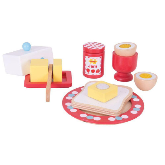 Drevený set raňajky Bigjigs Toys