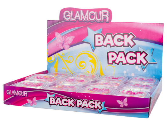 Glamour mini batôžtek holografický 10,5 cm s trblietkami s príveskom na kľúče