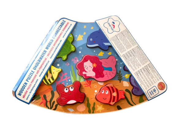 Drevené puzzle Podvodný svet prepojiteľné 2Kids Toys